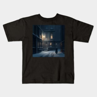 Frosty Snow Street Kids T-Shirt